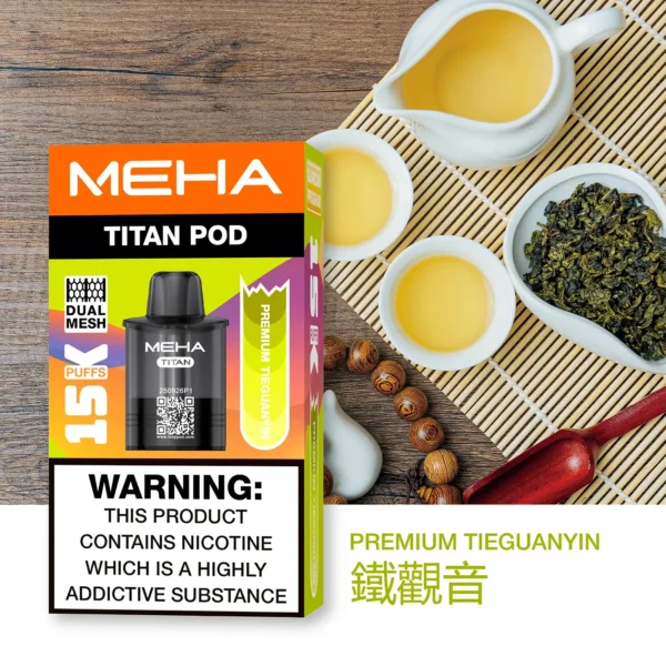 20251216203413.webp MEHA 魅嗨 TITAN泰坦15000口專用煙彈|旗艦大容量設計・穩定霧化體驗・專屬搭配風味【買3贈主機】超值特惠
