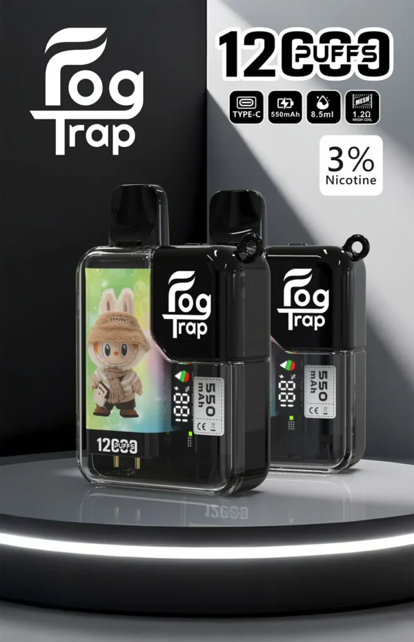 Fog Trap 蠟筆小新×LABUBU限量聯名12000口拋棄式電子煙｜潮流IP設計・收藏級外觀・高容量續航體驗【滿10贈1】超值特惠