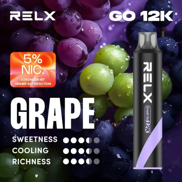 Grape-5.webp RELX Smash Go 12000口拋棄式電子煙|旗艦續航設計・澎湃霧化體驗・潮流便攜享受