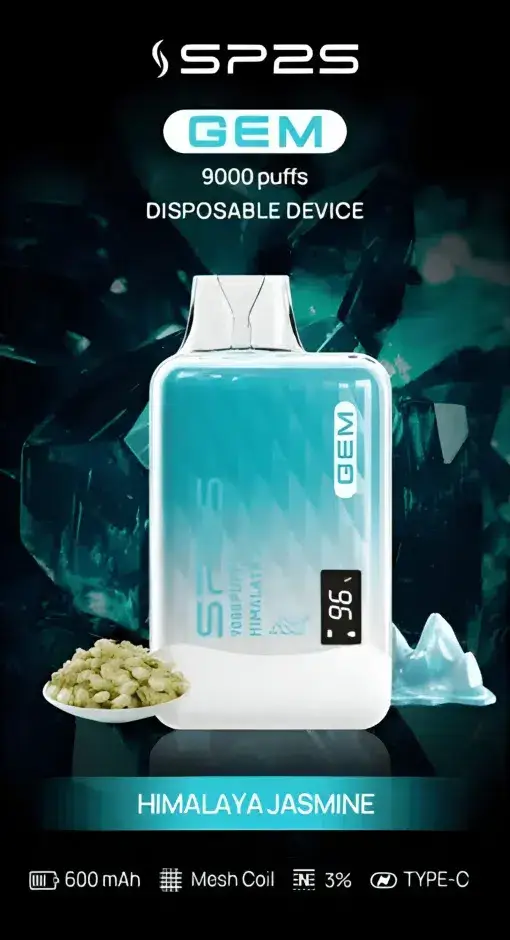 SP2S 思博瑞 GEM 9000口拋棄式電子煙｜寶石質感設計・高容量續航配置・旗艦級霧化體驗