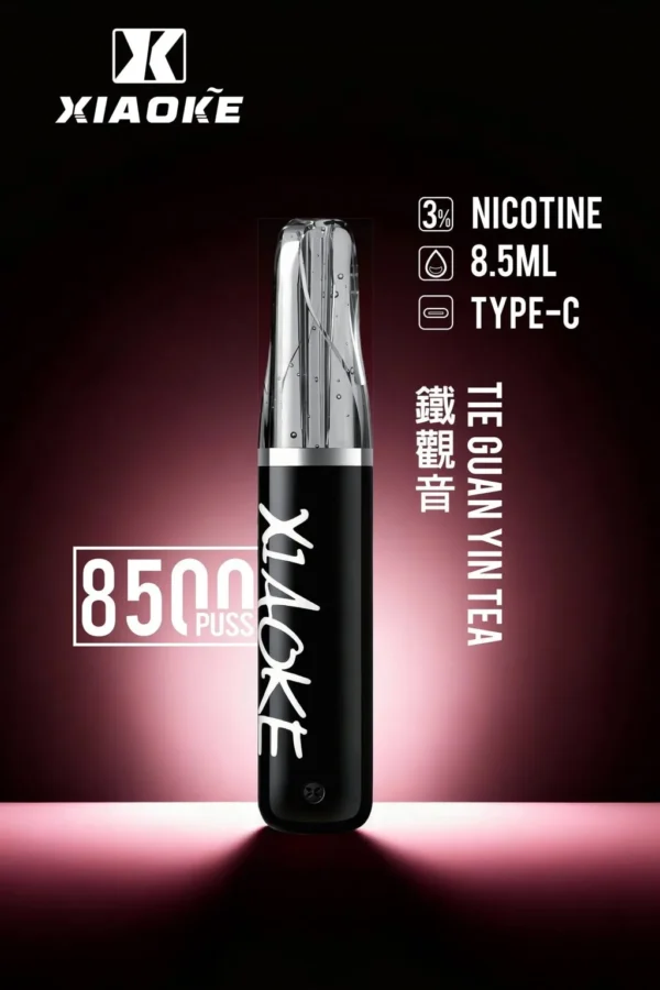 XIAOKE 梟客 8500口拋棄式電子煙｜順暢尼古丁鹽・輕巧大儲油量・Type-C長效續航