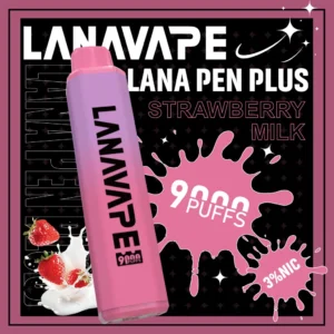 LANA一次性9000口-草莓牛奶-scaled-1-300x300 LANA PEN PLUS 9000口拋棄式電子煙|旗艦網芯口感・巨量儲油設計・長效續航享受