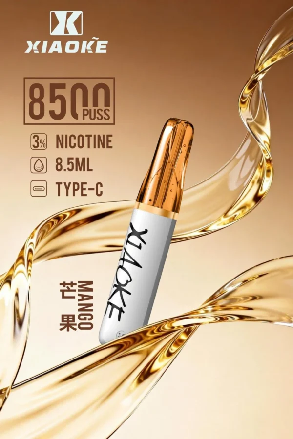 XIAOKE 梟客 8500口拋棄式電子煙｜順暢尼古丁鹽・輕巧大儲油量・Type-C長效續航