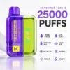 images KEYSTONE FLEX-3 鑰石 25000口拋棄式電子煙|三段功率爆發・透明可視油艙・超大電量長效續航【買一盒煙彈送主機】